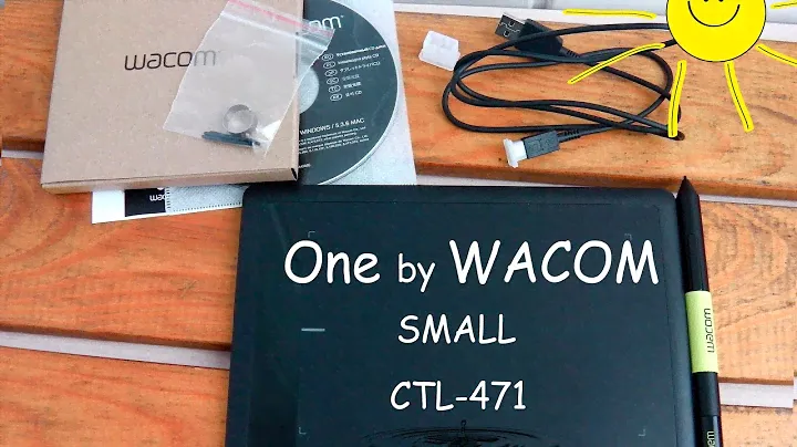 ОБЗОР & ТЕСТ  на графический  планшет One by WACOM Small CTL-471 Часть1  / Unboxing Part.1
