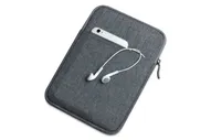 Чехол-папка-футляр-конверт MyPads Tela для планшета Аксессуары для планшетов Wacom Cintiq 16 (DTK1660K0B) из ультра-прочного плотного, качественного холста, с кармашком для смартфона, наушников и аксе