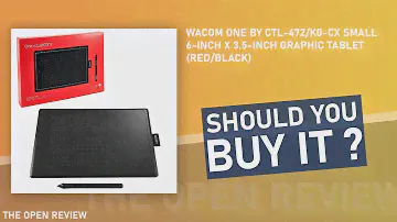 Wacom One by CTL-472/K0-CX Small 6-inch x 3.5-inch Graphic Tablet (Red/Black)