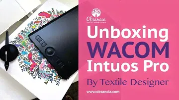 Wacom Intuos Pro Medium pen tablet unboxing 2018 by vector textile designer