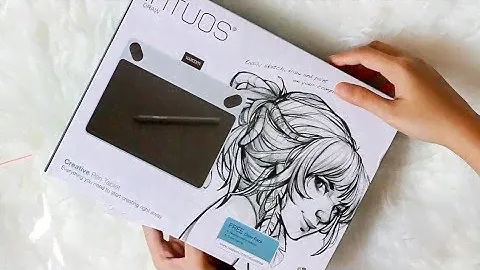 UNBOXING AND TESTING WACOM INTUOS DRAW CTL 490