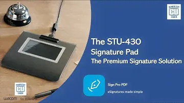 Wacom STU-430 Signature Pad and Sign Pro PDF