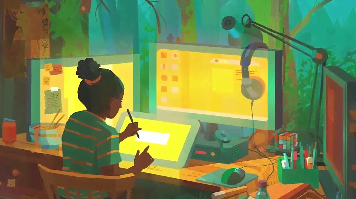 Creating a Magical Midnight Forest with the Wacom One 13 Touch Display: A Digital Art Journey